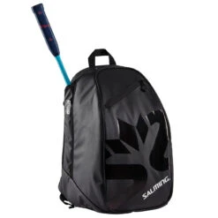 Salming Multi Sport Backpack Racquet Bag (Black) -Racquet Guys Shop 1159873 0101 with racquet