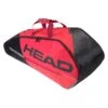 Head Tour Team Combi 6 Pack Racquet Bag (Black/Red) -Racquet Guys Shop 283482 Tour Team 6R Combi BKRD 185