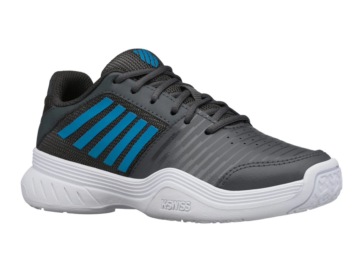 K-Swiss Court Express OMNI Junior Tennis Shoe (Black/Blue) 7 K-Swiss Court Express OMNI Junior Tennis Shoe (Black/Blue) - Image 7