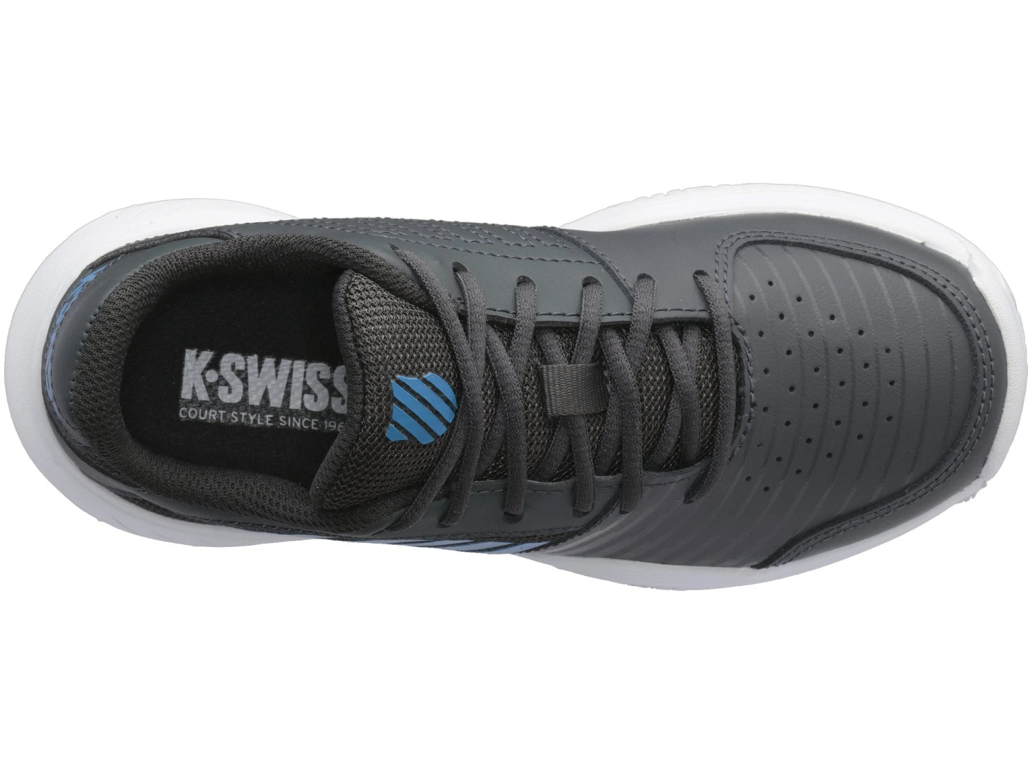 K-Swiss Court Express OMNI Junior Tennis Shoe (Black/Blue) 2 K-Swiss Court Express OMNI Junior Tennis Shoe (Black/Blue) - Image 2