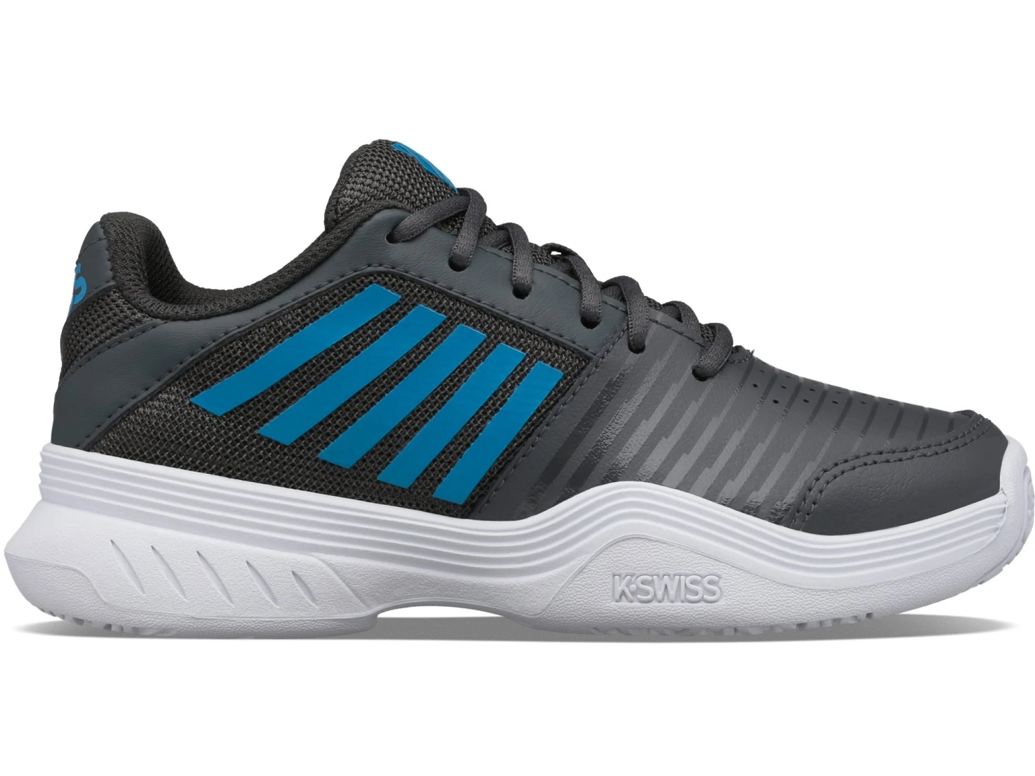 K-Swiss Court Express OMNI Junior Tennis Shoe (Black/Blue) 1 K-Swiss Court Express OMNI Junior Tennis Shoe (Black/Blue)