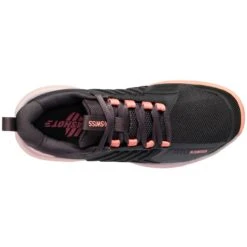 K-Swiss Ultrashot 3 Women's Tennis Shoe (Asphalt/Peach/White) -Racquet Guys Shop 96988 007.06