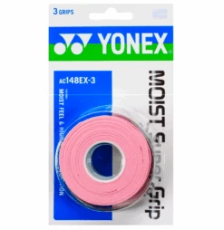 Yonex Moist Super Grip Overgrip 3 Pack (Pink) -Racquet Guys Shop AC148PKMoistSuperPink