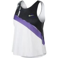 Nike Women's 2-in-1 Tank Top (White/Black/Purple)