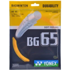 Yonex BG 65 Badminton String (Orange)