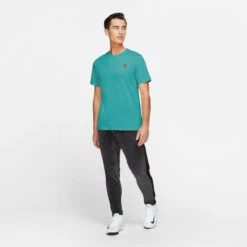 Nike Men's Court Top (Washed Teal) -Racquet Guys Shop BV5809 392 PHSYM002 3144