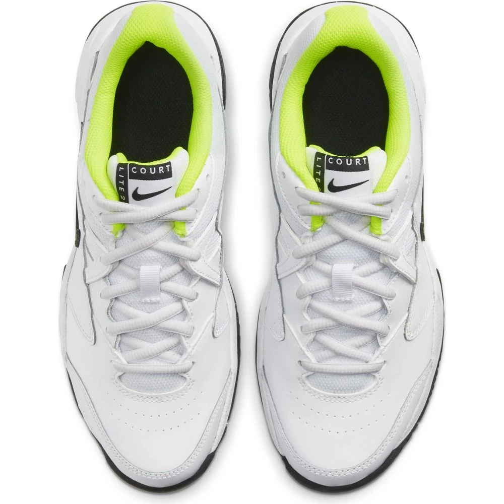 Nike Court Lite 2 Junior Tennis Shoe (White/Black/Green) 5 Nike Court Lite 2 Junior Tennis Shoe (White/Black/Green) - Image 5