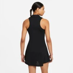 Nike Women's Victory Polo Dress (Black/White) -Racquet Guys Shop CV4837 010 PHSBM001 3144
