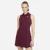 Nike Women's Victory Polo Dress (Deep Beetroot/White) -Racquet Guys Shop CV4837 638 PHSFM001 3144