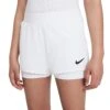 Nike Girls' Dri-FIT Victory Shorts (White/Black) 5 Nike Girls' Dri-FIT Victory Shorts (White/Black) -Racquet Guys Shop DB5612 100 PHSYM001 3144