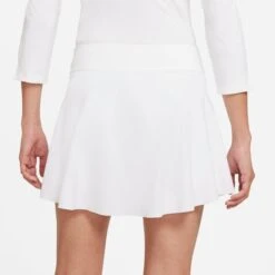 Nike Women's Dri-FIT Club Tennis Skirt (White/Black) -Racquet Guys Shop DB5935 100 PHSYM001 3144