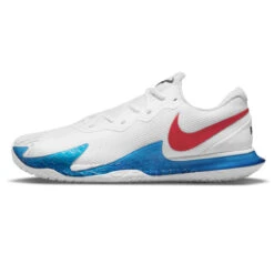 Nike Zoom Vapor Cage 4 Rafa Men's Tennis Shoe (White/Red/Blue) -Racquet Guys Shop DD1579 113 PHSLH000 3144