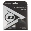 Dunlop Explosive Spin 17/1.25 Tennis String (Black) 2 Dunlop Explosive Spin 17/1.25 Tennis String (Black) -Racquet Guys Shop DT20 10299193 EXPLOSIVE SPIN BLACK 12M SET FRONT JPG