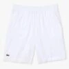 Lacoste Men's Ultra Light Short (White/Navy Blue) -Racquet Guys Shop GH6961 522 24