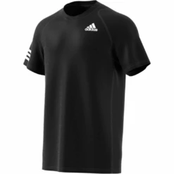 Adidas Men's 3 Stripes Club Top (Black) -Racquet Guys Shop GL5403 APP virtual standard white