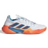 Adidas Barricade Men's Tennis Shoe (Blue/White/Orange) -Racquet Guys Shop GW2963 1 FOOTWEAR Photography SideLateralCenterView white