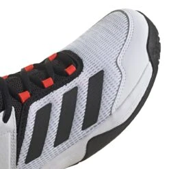 Adidas Ubersonic 4 Junior Tennis Shoe (White/Black/Red) -Racquet Guys Shop GW2997 9 FOOTWEAR Photography DetailView2 white