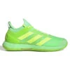 Adidas Adizero Ubersonic 4 Men's Tennis Shoe (Beam Green/Signal Green) -Racquet Guys Shop GW6793 1 FOOTWEAR Photography SideLateralCenterView white