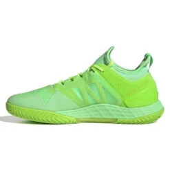 Adidas Adizero Ubersonic 4 Men's Tennis Shoe (Beam Green/Signal Green) -Racquet Guys Shop GW6793 5 FOOTWEAR Photography SideMedialCenterView white