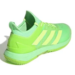 Adidas Adizero Ubersonic 4 Men's Tennis Shoe (Beam Green/Signal Green) -Racquet Guys Shop GW6793 7 FOOTWEAR Photography BackLateralTopView white