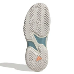 Adidas Barricade Parley Women's Tennis Shoe (White/Grey) 7 Adidas Barricade Parley Women's Tennis Shoe (White/Grey) -Racquet Guys Shop GX6417 4 FOOTWEAR Photography BottomView white