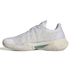 Adidas Barricade Parley Women's Tennis Shoe (White/Grey) 9 Adidas Barricade Parley Women's Tennis Shoe (White/Grey) -Racquet Guys Shop GX6417 5 FOOTWEAR Photography SideMedialCenterView white