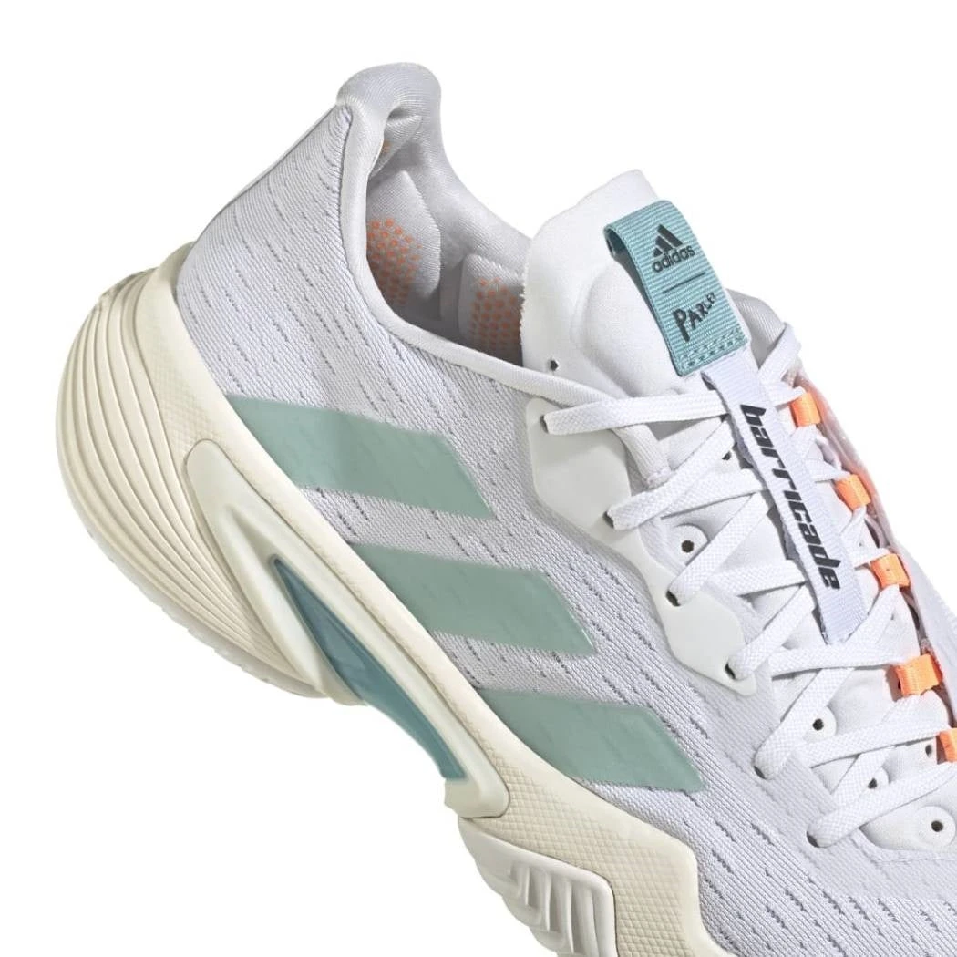 Adidas Barricade Parley Women's Tennis Shoe (White/Grey) 4 Adidas Barricade Parley Women's Tennis Shoe (White/Grey) - Image 4