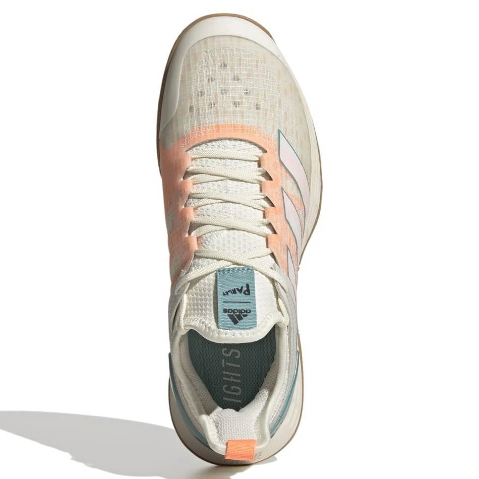 Adidas Adizero Ubersonic 4 Parley Women's Tennis Shoes (White/Beam Orange) 3 Adidas Adizero Ubersonic 4 Parley Women's Tennis Shoes (White/Beam Orange) - Image 3