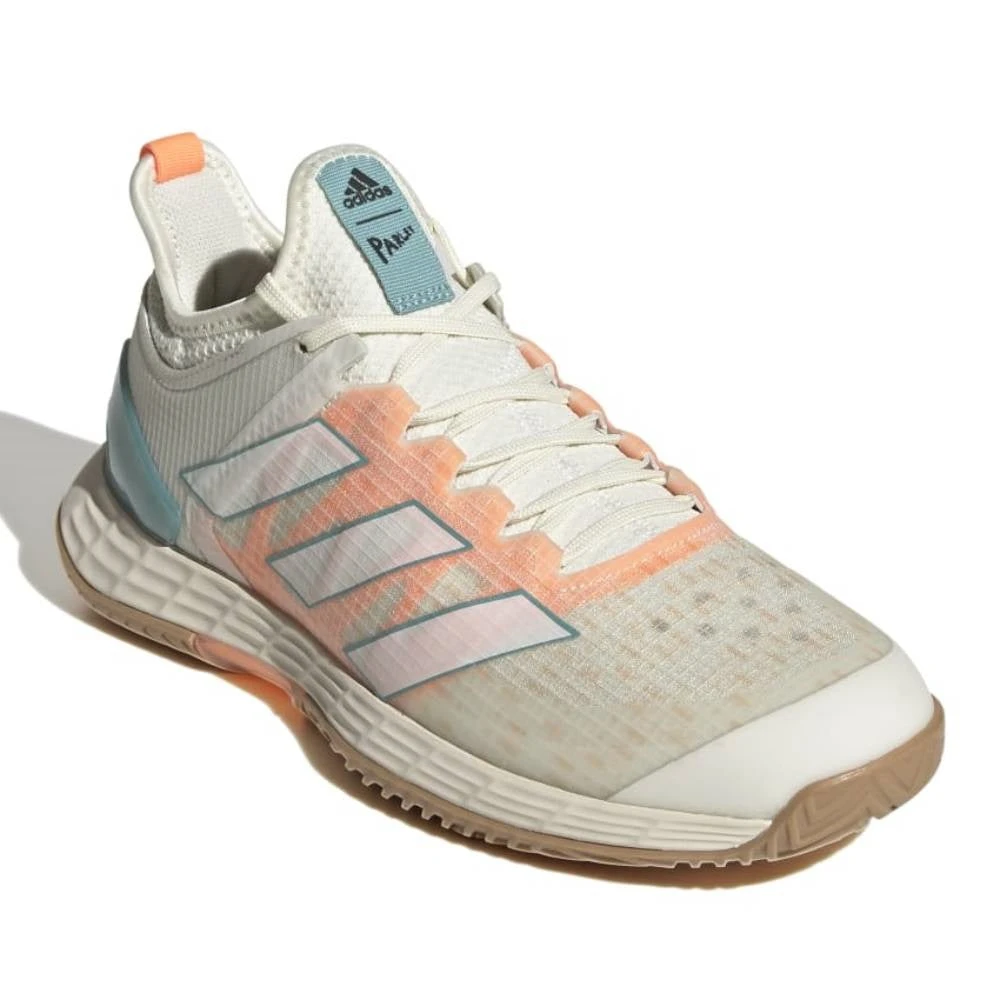 Adidas Adizero Ubersonic 4 Parley Women's Tennis Shoes (White/Beam Orange) 4 Adidas Adizero Ubersonic 4 Parley Women's Tennis Shoes (White/Beam Orange) - Image 4