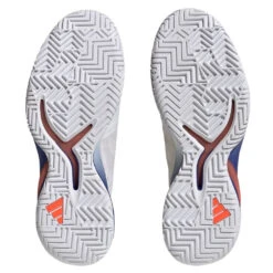 Adidas Adizero Cybersonic Men's Tennis Shoe (White/Black) 12 Adidas Adizero Cybersonic Men's Tennis Shoe (White/Black) -Racquet Guys Shop GY9634 4 FOOTWEAR Photography BottomView transparent 1