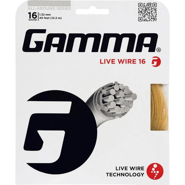 Gamma Live Wire 16/1.32 Tennis String (Natural) 1 Gamma Live Wire 16/1.32 Tennis String (Natural)