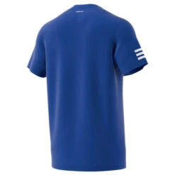 Adidas Men's 3 Stripes Club Top (Blue/White) -Racquet Guys Shop H34690 APP virtual back white
