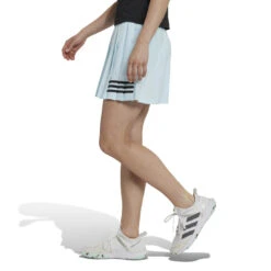 Adidas Women's Club Pleated Skirt (Blue) -Racquet Guys Shop HN6189 5 APPAREL OnModel SideView white