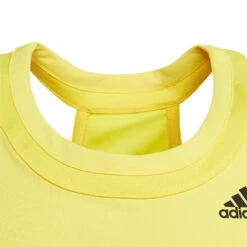 Adidas Girl's Club Tank Top (Beam Yellow) -Racquet Guys Shop HN6304 6 APPAREL Photography DetailView3 transparent