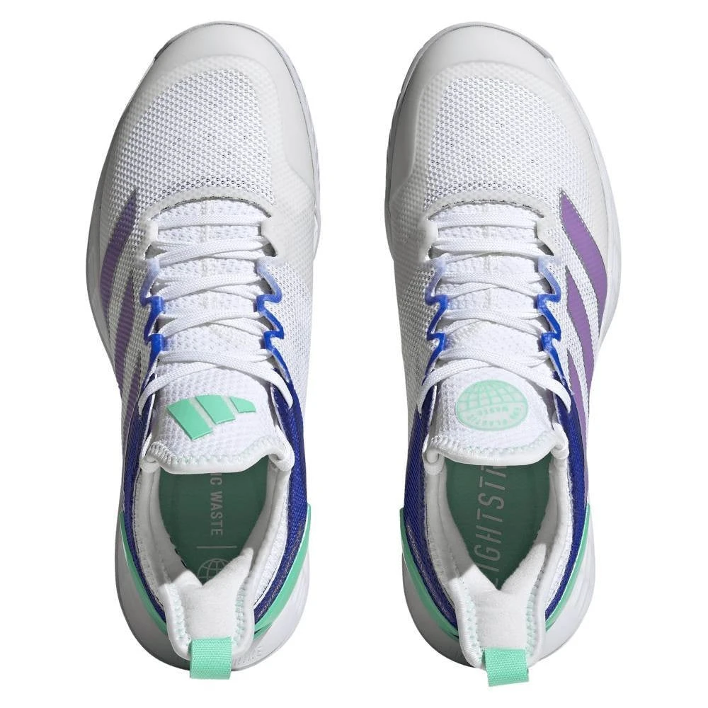 Adidas Adizero Ubersonic 4 Women's Tennis Shoe (White) 3 Adidas Adizero Ubersonic 4 Women's Tennis Shoe (White) - Image 3