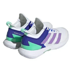 Adidas Adizero Ubersonic 4 Women's Tennis Shoe (White) 11 Adidas Adizero Ubersonic 4 Women's Tennis Shoe (White) -Racquet Guys Shop HQ8390 7 FOOTWEAR Photography BackLateralTopView transparent