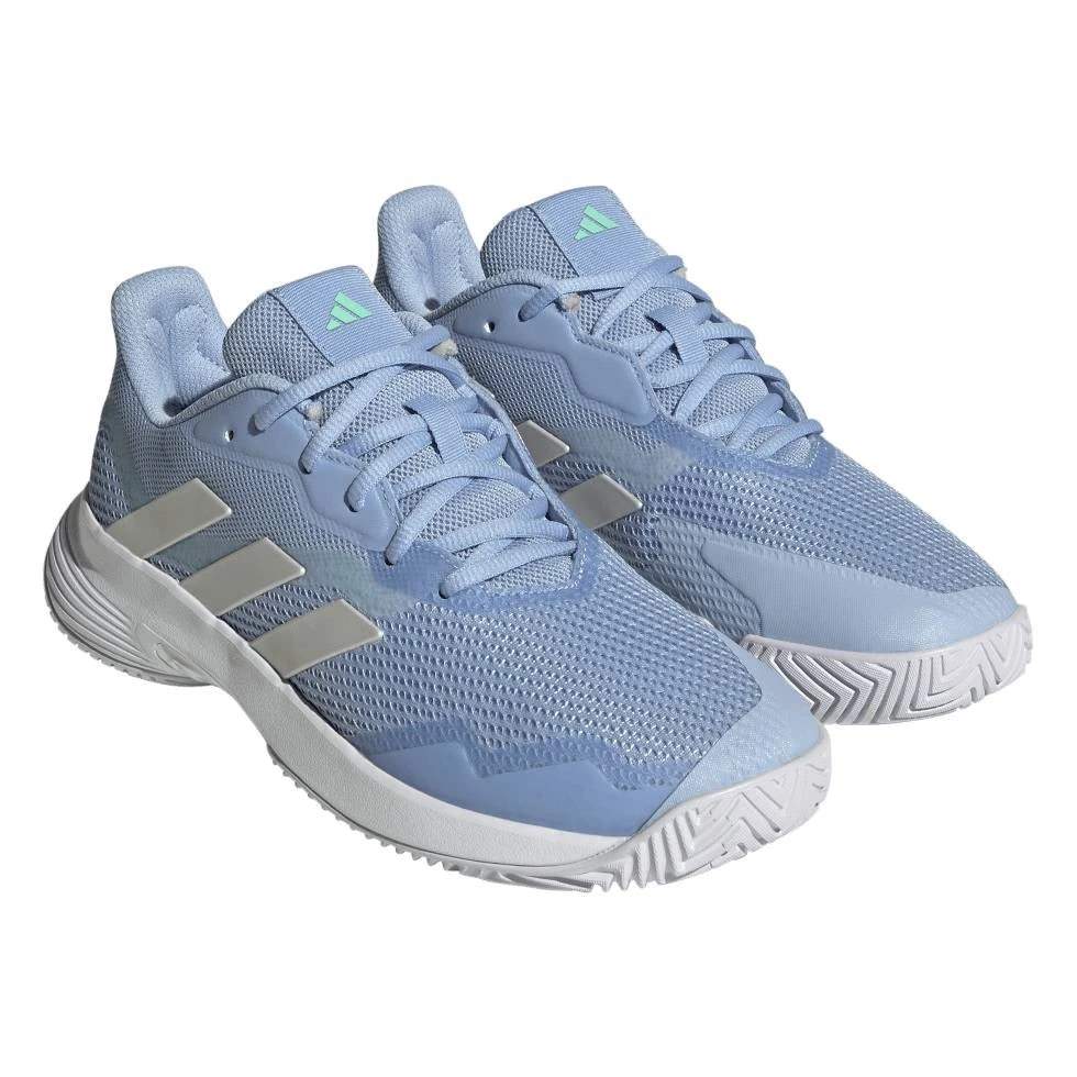 Adidas CourtJam Control Women's Tennis Shoe (Blue/White) 3 Adidas CourtJam Control Women's Tennis Shoe (Blue/White) - Image 3