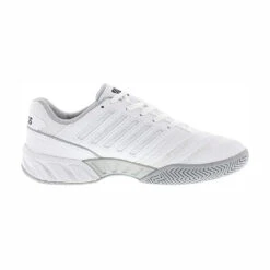 K-Swiss BigShot Light 4 Men's Tennis Shoe (White/Black) -Racquet Guys Shop K SwissBigShotLight4White3