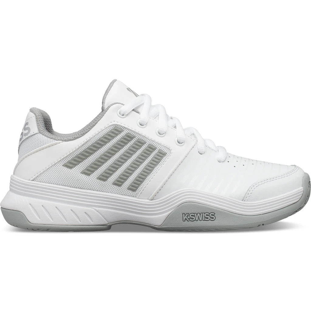 K-Swiss Court Express Clay Court Women's Tennis Shoe (White/Silver) 1 K-Swiss Court Express Clay Court Women's Tennis Shoe (White/Silver)