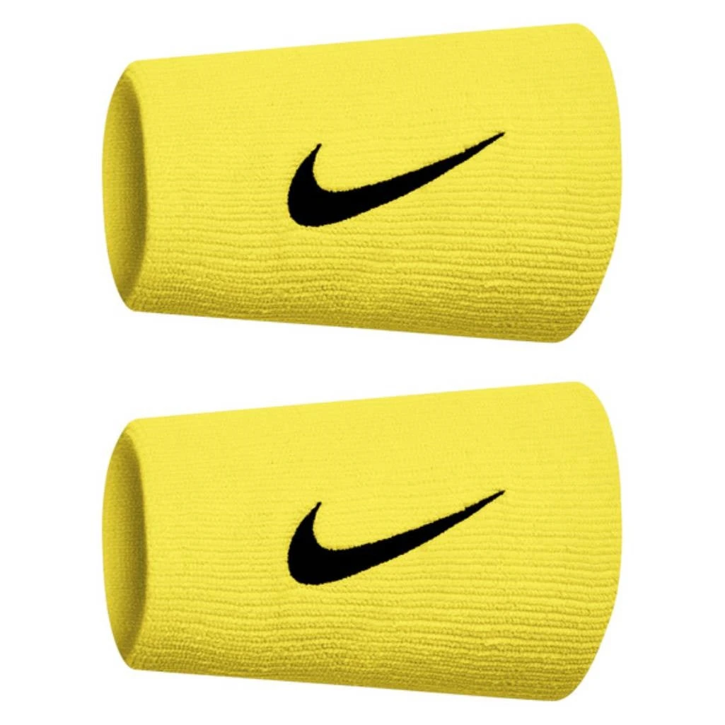 Nike Tennis Premier Doublewide Wristband (Yellow Strike/Black) 1 Nike Tennis Premier Doublewide Wristband (Yellow Strike/Black)