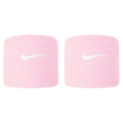 Nike Tennis Premier Wristbands 2 Pack (Pink Foam/White)