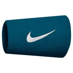 Nike Tennis Premier Doublewide Wristband (Green/White)