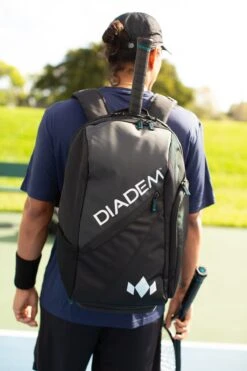 Diadem Nova Tour Backpack Racquet Bag (Black/Chrome) -Racquet Guys Shop Nova Backpack 2 1800x1800 c8006b4e 4e17 43eb 87f5 3a975f8b804d