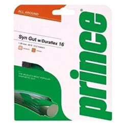 Prince Synthetic Gut 16/1.30 Duraflex Tennis String (Black) -Racquet Guys Shop Prince Synthetic Gut 16 Duraflex BLK