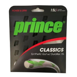Prince Synthetic Gut 15L/1.35 Duraflex Tennis String (White) -Racquet Guys Shop Prince Synthetic Gut Duraflex 15L White