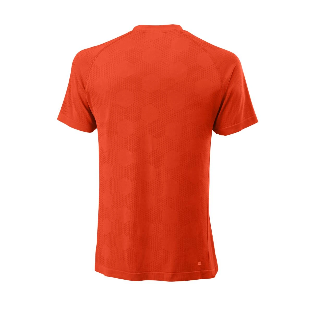 Wilson Men's Power Seamless Henley (Tangerine Tango) 2 Wilson Men's Power Seamless Henley (Tangerine Tango) - Image 2