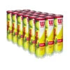 Wilson Championship Extra Duty Tennis Balls (18 Can Case) -Racquet Guys Shop WRT110000 Wilson Championship Extra Duty 4Ball 18 Can Case