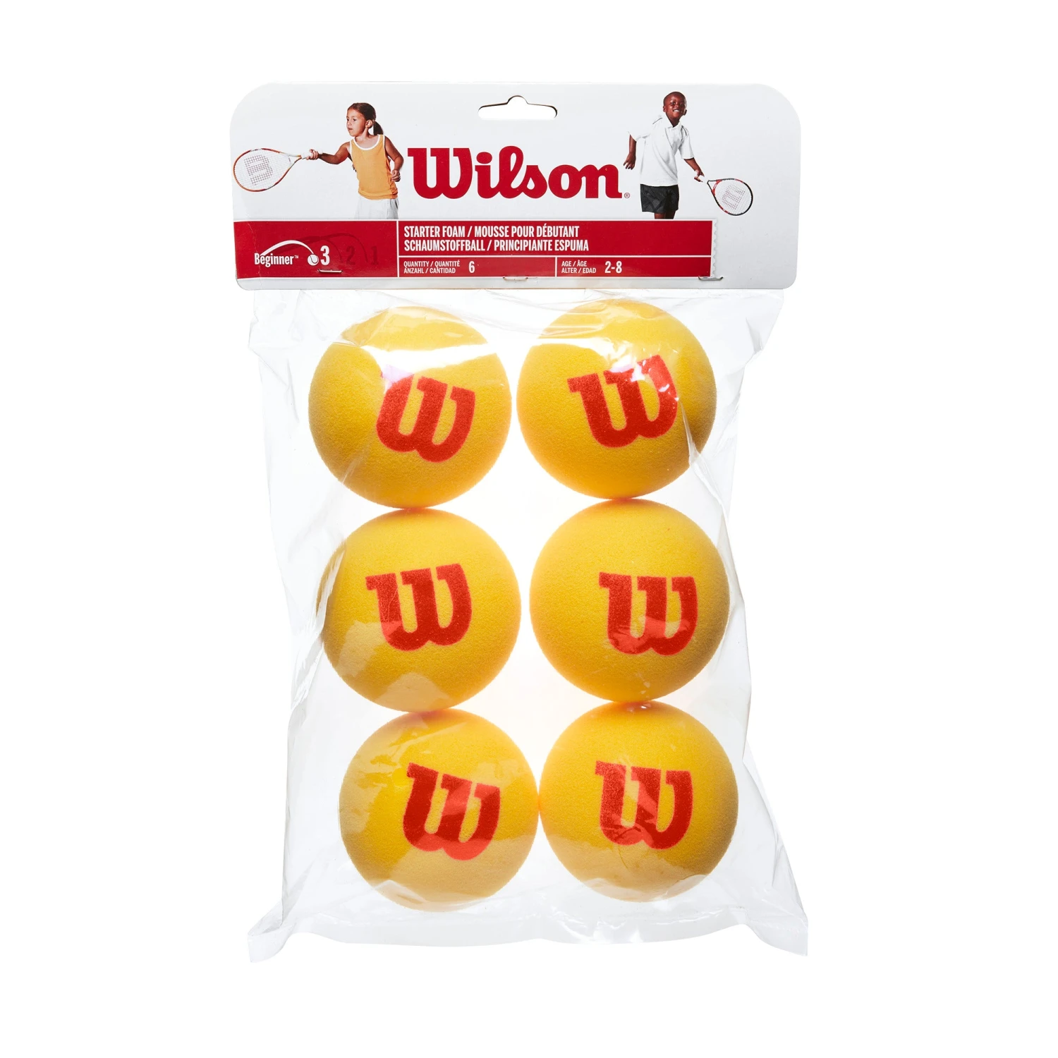 Wilson Starter Red Foam Junior Tennis Balls - 6 Ball Bag 1 Wilson Starter Red Foam Junior Tennis Balls - 6 Ball Bag