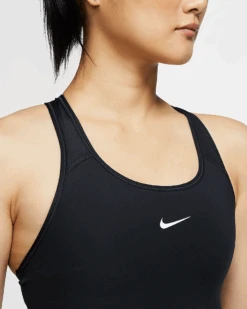 Nike Women's Dri-FIT Swoosh Medium Support 1 Piece Pad Sports Bra (Black/White) -Racquet Guys Shop dri fit swoosh support 1 piece pad sports bra mx9N8j b4b9eceb e6e5 4fba 9e70 4fb4905afae9