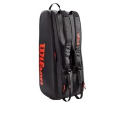 Wilson Tour 6 Pack Racquet Bag (Black/Red) -Racquet Guys Shop e437011d4823d49587e83fdf1ae4fad50361630a WR8011301 2 Tour 6PK RD BL new